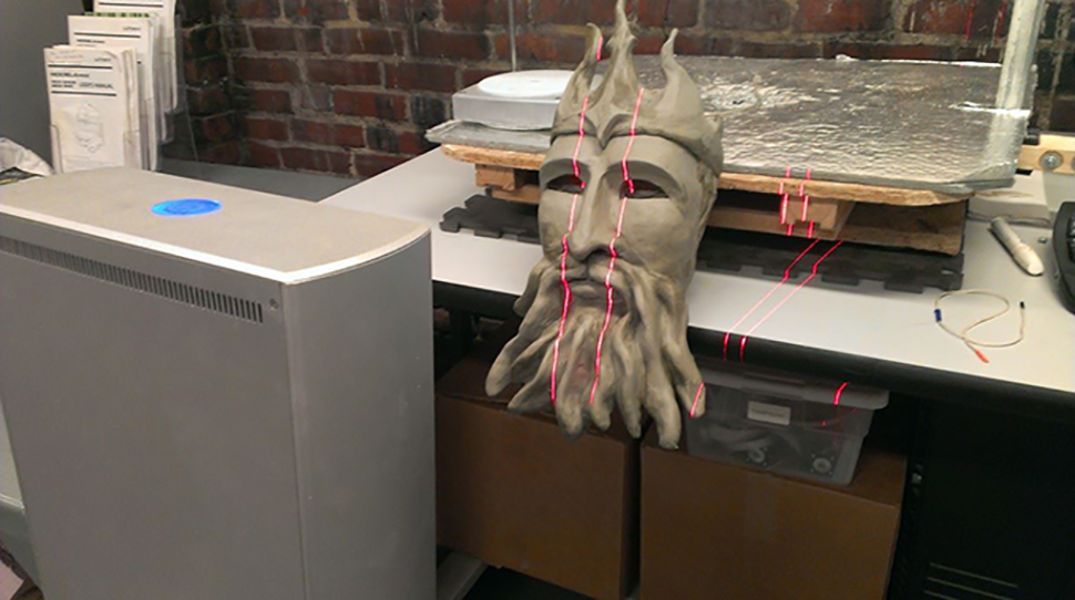 Small sculpture 3D scanned at NextFab makerspace