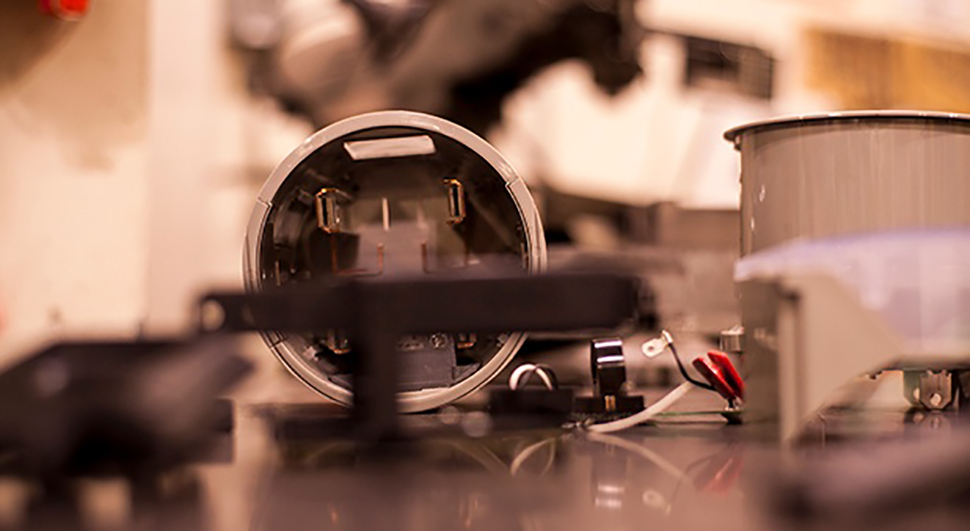 Close up of electronic fabrication