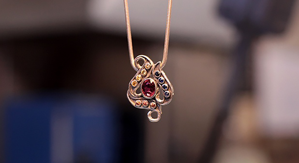 Jewelry made at NextFab makerspace