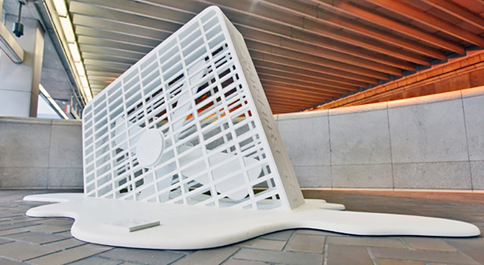 'Hotlanta' Corian sculpture made at NextFab