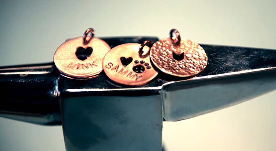 Pet tags from the jewelry class NextFab