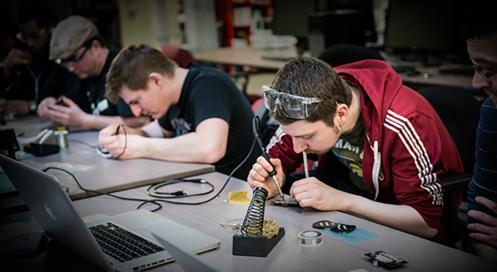 Soldering class at NextFab