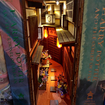 miniAlley - intricately handcrafted diorama bookshelf inserts 1