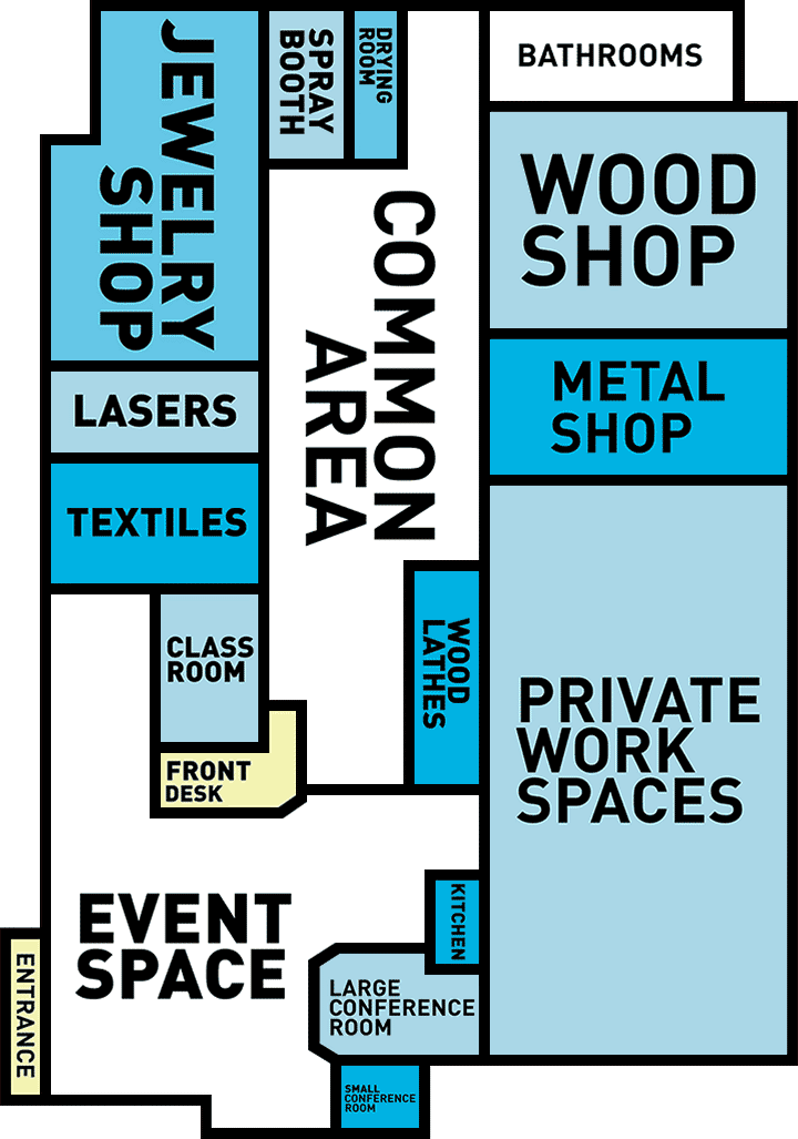 Diagram/Floor Plan NextFab North Philadelphia, PA Location
