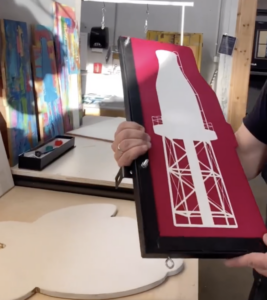 Custom sign by NextFab member Troy of Fishtown Signs