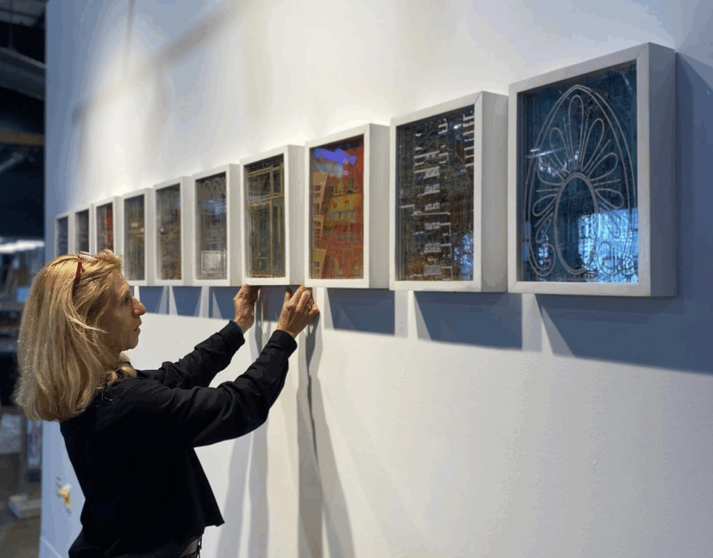 MARIA R SCHNEIDER fine artist gallery exhibit at NextFab in Philadelphia 