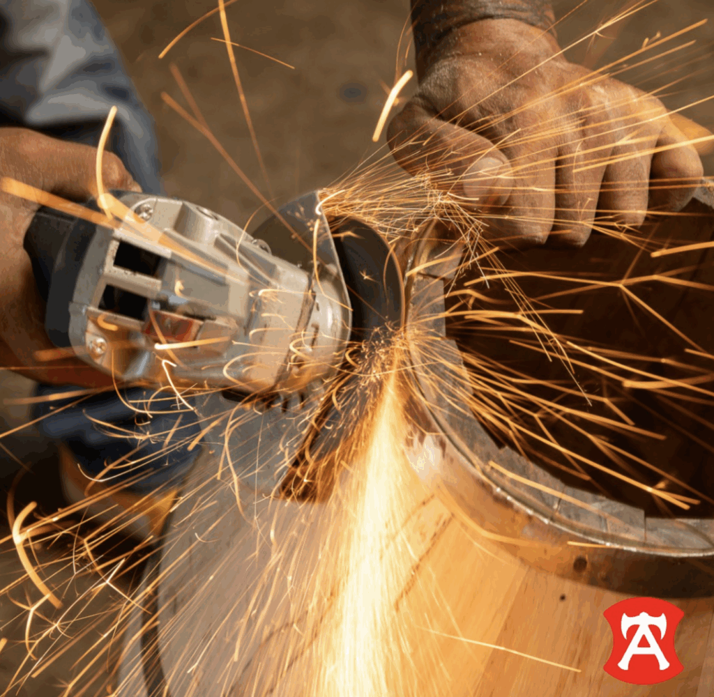 Making drums by hand