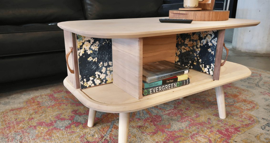 Building Furniture Tambour Door Coffee Table