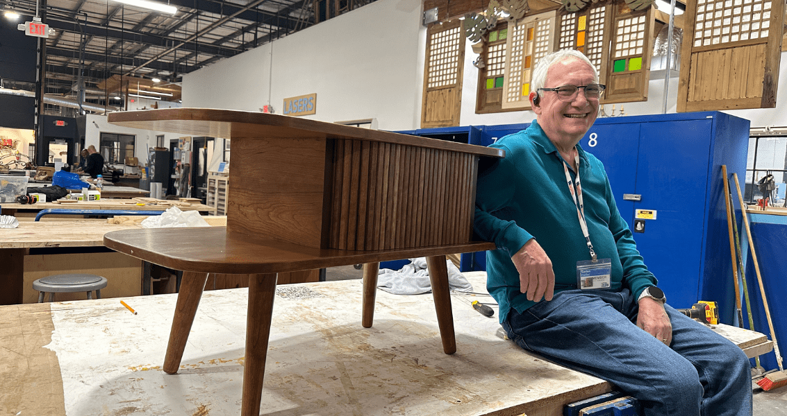 Building Furniture Tambour Door Coffee Table