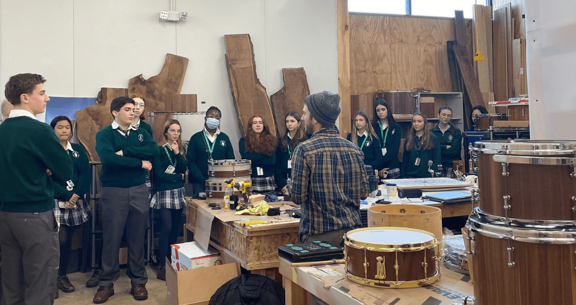 Hands-On Learning St. Joe's Prep Students Discover Making at NextFab